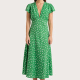 Faithfull - Doiret Midi Dress Green