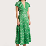 Faithfull - Doiret Midi Dress Green