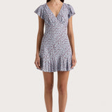 Faithfull - Alba Mini Dress Amaryllis Floral Blue