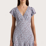 Faithfull - Alba Mini Dress Amaryllis Floral Blue