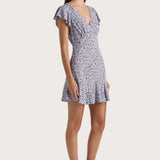 Faithfull - Alba Mini Dress Amaryllis Floral Blue