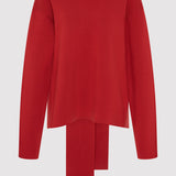 St. Agni - Milano Knit Scarf Jumper - Rosso