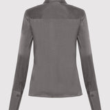 St. Agni - Soft Silk Shirt - Pewter Grey