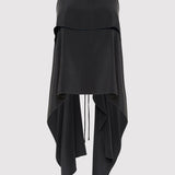 St. Agni - Silk Drape Top - Black