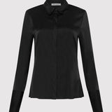 St. Agni - Soft Silk Shirt - Black