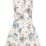 Faithfull - Blair Mini Dress Cecile Floral Pale Blue