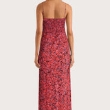 Faithfull - Rosas Midi Dress Meander Micro Red