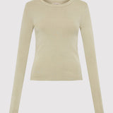 St. Agni - Organic Cotton Long Sleeve Top - Moss Grey