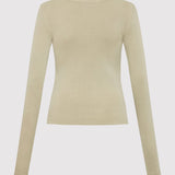 St. Agni - Organic Cotton Long Sleeve Top - Moss Grey