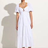 Faithfull - Palacio Midi Dress White - Final Sale