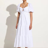 Faithfull - Palacio Midi Dress White - Final Sale