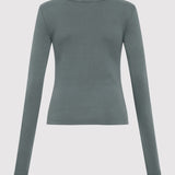 St. Agni - Organic Cotton Long Sleeve Top - Balsam Green