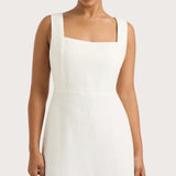 Faithfull - Lais Midi Dress White