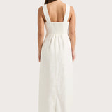 Faithfull - Lais Midi Dress White