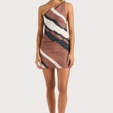 Faithfull - Marga Mini Dress Futura Stripe Chocolate