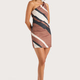 Faithfull - Marga Mini Dress Futura Stripe Chocolate