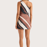 Faithfull - Marga Mini Dress Futura Stripe Chocolate