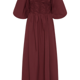 Faithfull - Alma Midi Dress Bordeaux