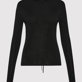 St. Agni - Rouleau Tie Reversible Knit Top - Black