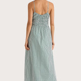 Faithfull - Marianne Midi Dress Green Stripe