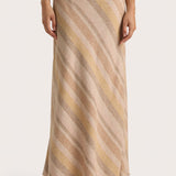 Faithfull - Sao Paulo Skirt Terracotta Stripe - Final Sale