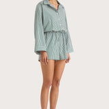 Faithfull - Freja Playsuit Green Stripe