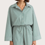 Faithfull - Freja Playsuit Green Stripe