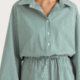 Faithfull - Freja Playsuit Green Stripe