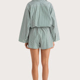 Faithfull - Freja Playsuit Green Stripe