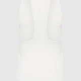 St. Agni - Plunge Neck Knit Top - White