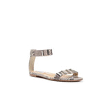 GABRIELA HEARST - Lana Hardware Flat Sandal in Python Snakeskin