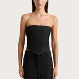 Faithfull - Antibes Strapless Top Black - Final Sale