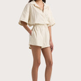 Faithfull - Faia Playsuit Shadow Stripe Butter