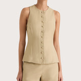 Faithfull - Eveline Vest Caramel