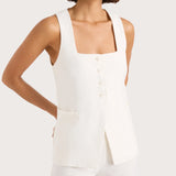 Faithfull - Jackie Vest White