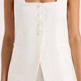 Faithfull - Jackie Vest White