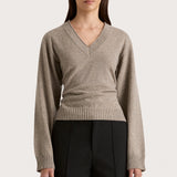 Faithfull - Frederikke Cashmere Sweater Taupe Marle