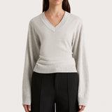 Faithfull - Frederikke Cashmere Sweater Grey Marle