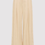 St. Agni - Wide Leg Pleat Pants - Dune