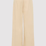 St. Agni - Wide Leg Pleat Pants - Dune