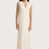 Faithfull - Marteret Stripe Midi Dress Shadow Stripe Butter