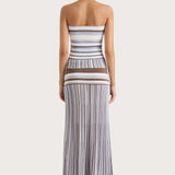 Faithfull - Citara Skirt Pale Blue Stripe