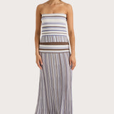 Faithfull - Citara Skirt Pale Blue Stripe