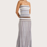 Faithfull - Citara Skirt Pale Blue Stripe