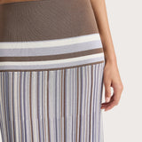 Faithfull - Citara Skirt Pale Blue Stripe