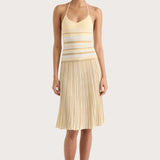 Faithfull - Citara Halter Top Butter Stripe