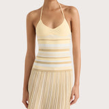 Faithfull - Citara Halter Top Butter Stripe