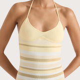 Faithfull - Citara Halter Top Butter Stripe