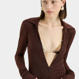 SIR. - Jacques Mesh Zip Bodysuit