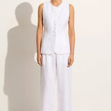 Faithfull - Domenico Vest White - Final Sale